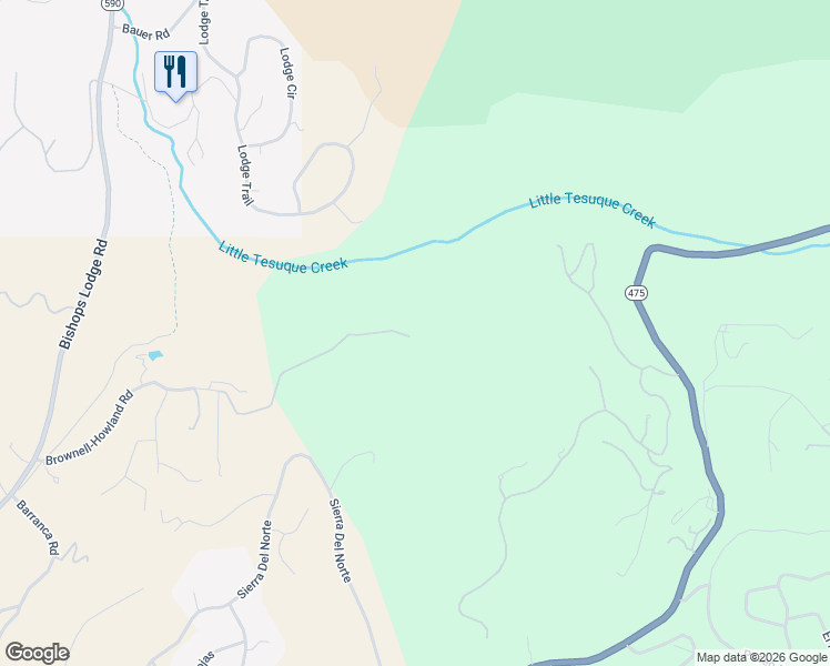 map of restaurants, bars, coffee shops, grocery stores, and more near 210 Brownell-Howland Road in Santa Fe