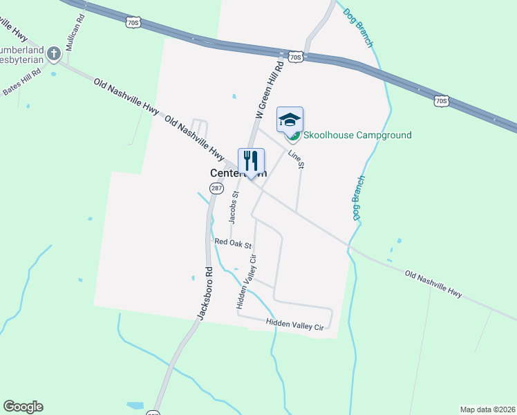map of restaurants, bars, coffee shops, grocery stores, and more near 50 Hidden Valley Circle in McMinnville