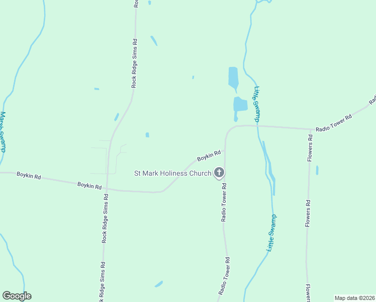 map of restaurants, bars, coffee shops, grocery stores, and more near 6326 Boykin Road in Wilson