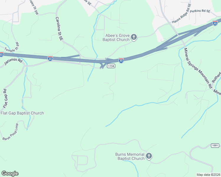 map of restaurants, bars, coffee shops, grocery stores, and more near 5276 Millstone Avenue in Valdese