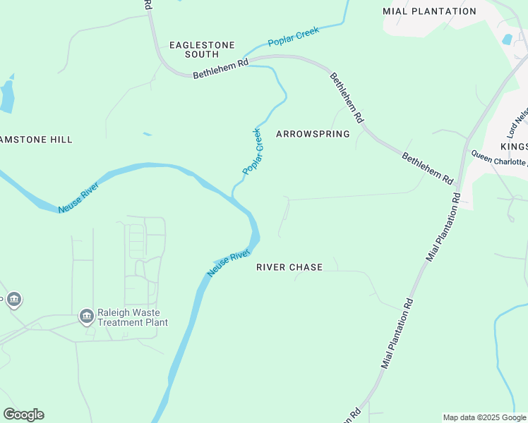 map of restaurants, bars, coffee shops, grocery stores, and more near 1961 Hilltop Road in Raleigh