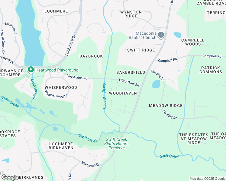map of restaurants, bars, coffee shops, grocery stores, and more near 4908 Lilly Atkins Road in Cary