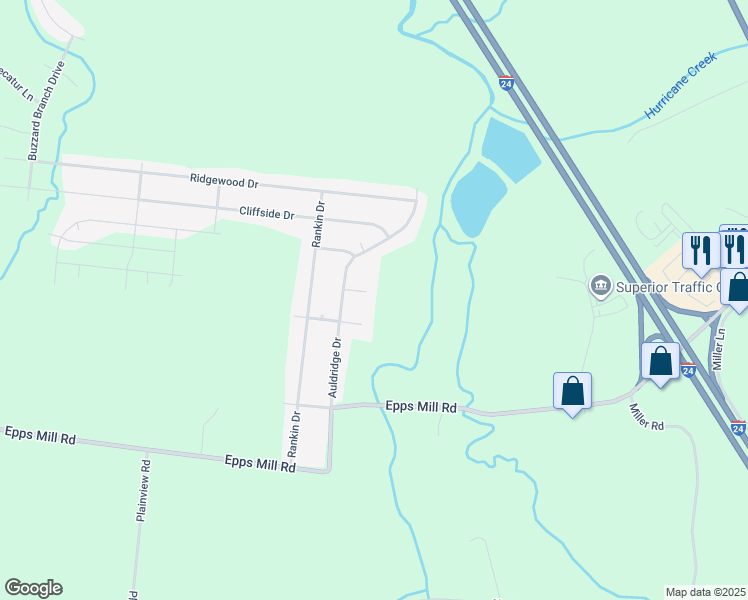 map of restaurants, bars, coffee shops, grocery stores, and more near 1016 Kelso Court in Christiana