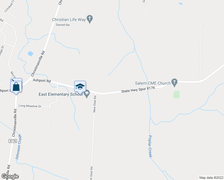 map of restaurants, bars, coffee shops, grocery stores, and more near 2519 Ashport Road in Jackson