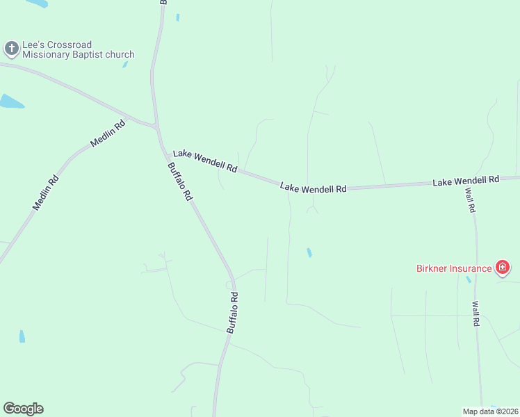 map of restaurants, bars, coffee shops, grocery stores, and more near 1178 Lake Wendell Road in Wendell