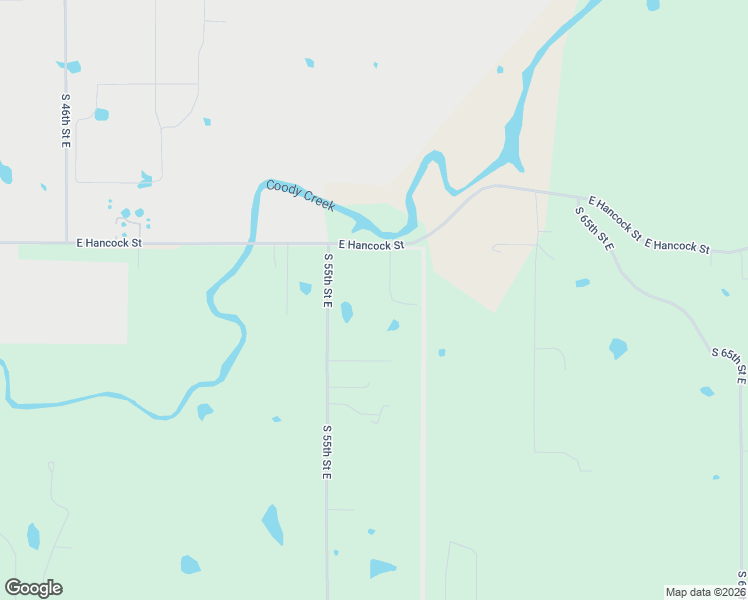 map of restaurants, bars, coffee shops, grocery stores, and more near 5655 East Hancock Street in Muskogee
