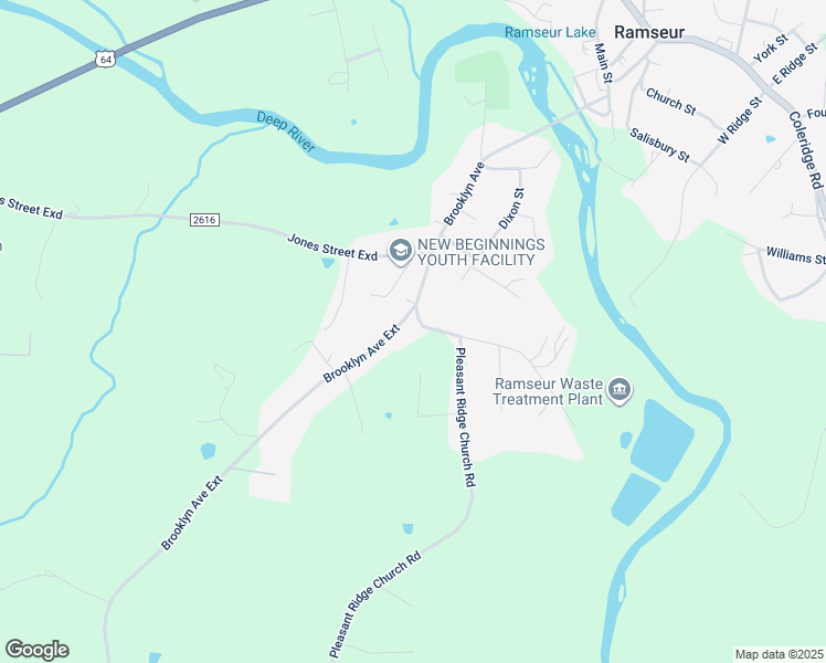 map of restaurants, bars, coffee shops, grocery stores, and more near 4528 Roundleaf Road in Ramseur