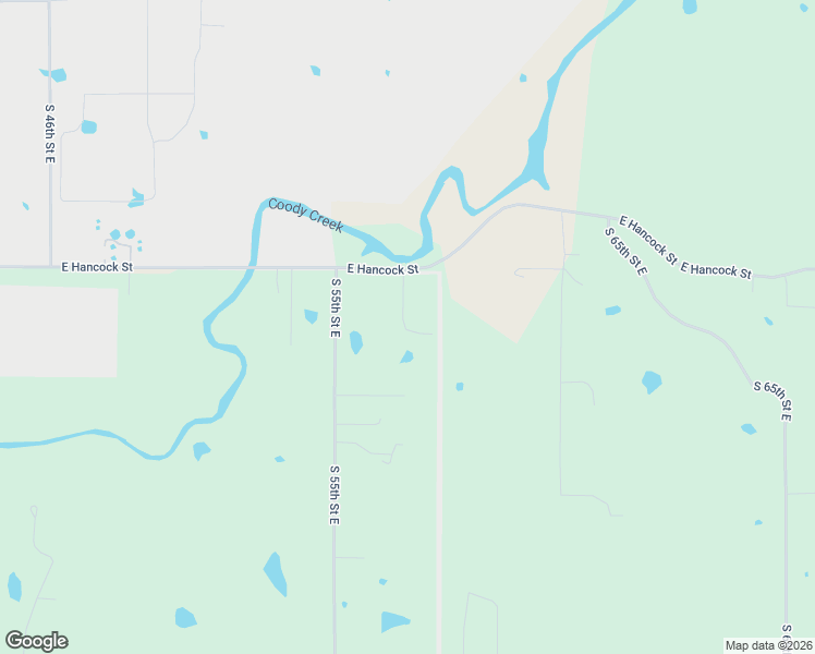 map of restaurants, bars, coffee shops, grocery stores, and more near 5655 East Hancock Street in Muskogee