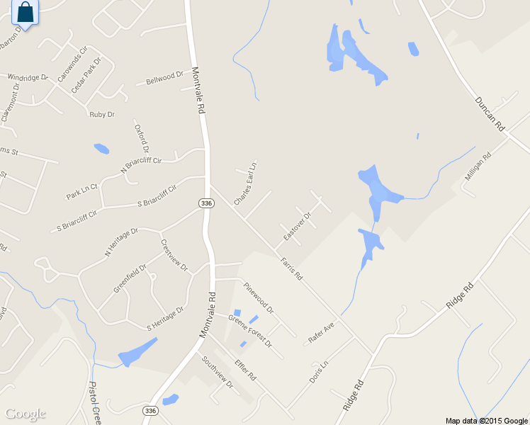 map of restaurants, bars, coffee shops, grocery stores, and more near 1940 Farris Road in Maryville