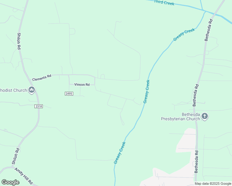 map of restaurants, bars, coffee shops, grocery stores, and more near 171 Bevis Lane in Statesville