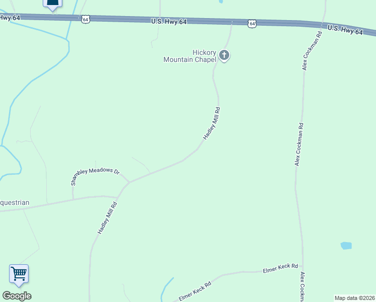 map of restaurants, bars, coffee shops, grocery stores, and more near 710 Hadley Mill Road in Pittsboro