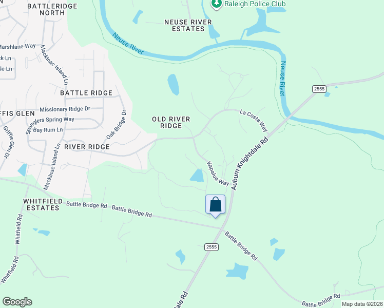 map of restaurants, bars, coffee shops, grocery stores, and more near 3616 Kapalua Way in Raleigh