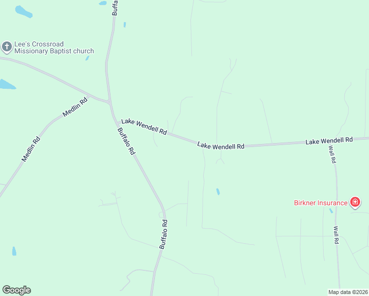 map of restaurants, bars, coffee shops, grocery stores, and more near 1178 Lake Wendell Road in Wendell