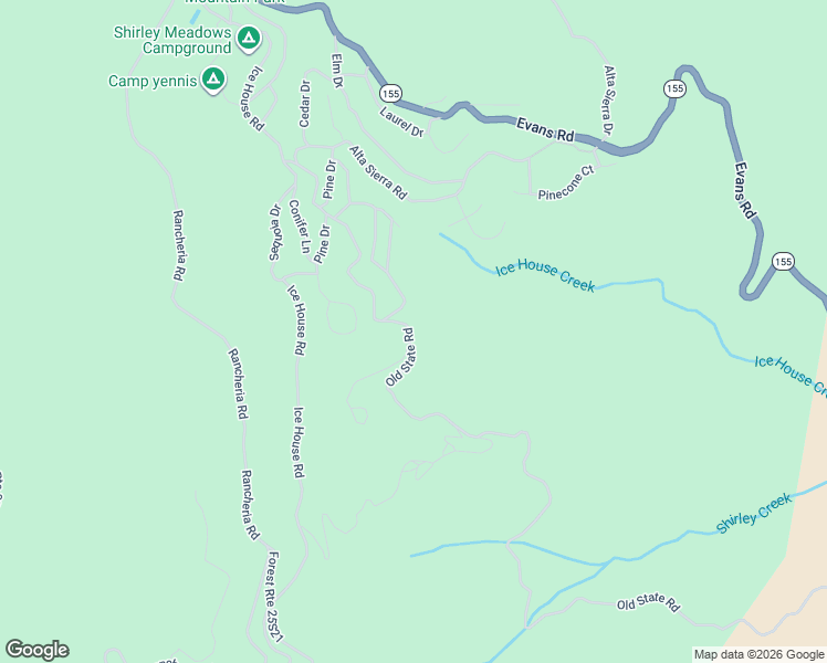 map of restaurants, bars, coffee shops, grocery stores, and more near 8312 Old State Road in Wofford Heights