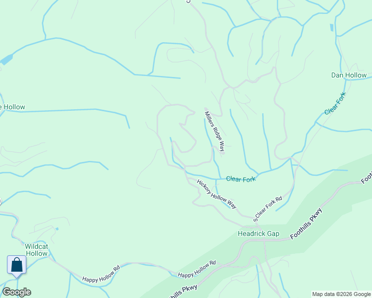 map of restaurants, bars, coffee shops, grocery stores, and more near 2625 Raccoon Hollow Way in Sevierville