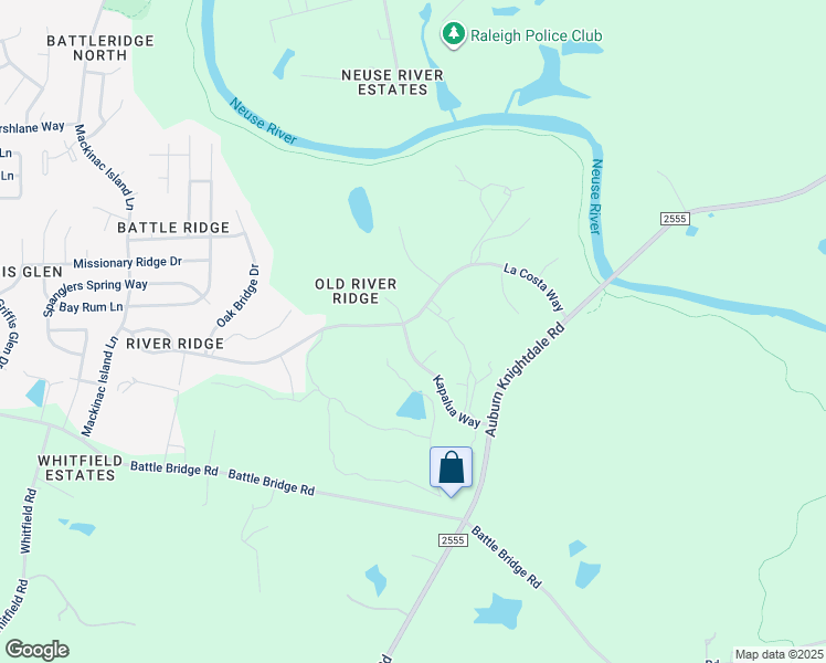 map of restaurants, bars, coffee shops, grocery stores, and more near 3520 La Costa Way in Raleigh