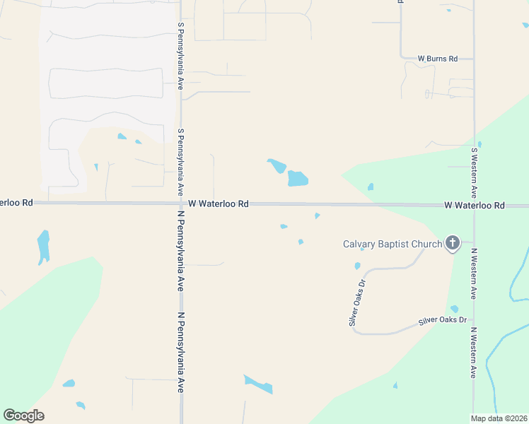 map of restaurants, bars, coffee shops, grocery stores, and more near 4700 West Waterloo Road in Edmond