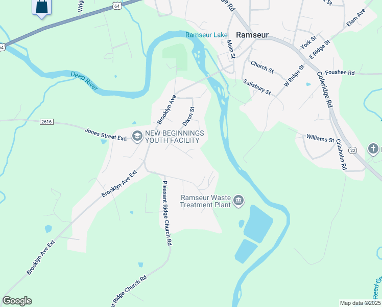 map of restaurants, bars, coffee shops, grocery stores, and more near 2405 Taylor Court in Ramseur