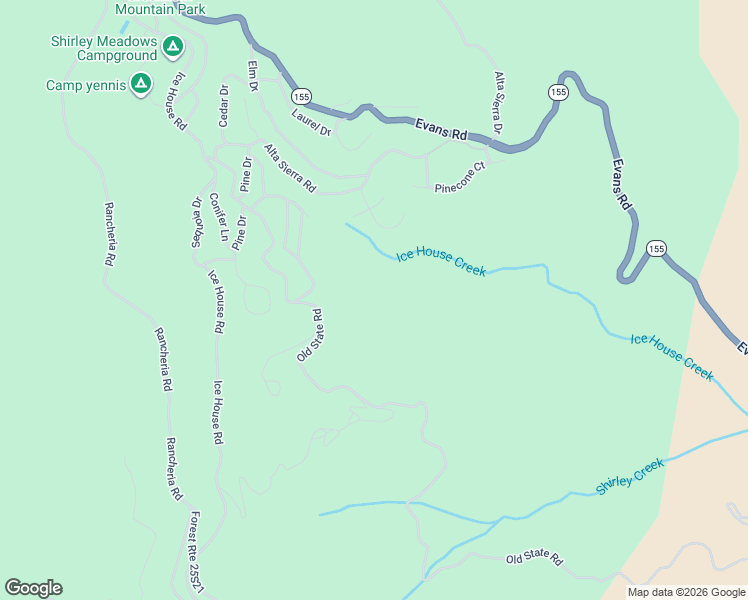 map of restaurants, bars, coffee shops, grocery stores, and more near 8312 Old State Road in Wofford Heights