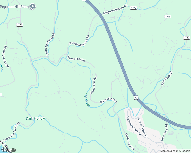 map of restaurants, bars, coffee shops, grocery stores, and more near 330 Martin Ford Road in Weaverville