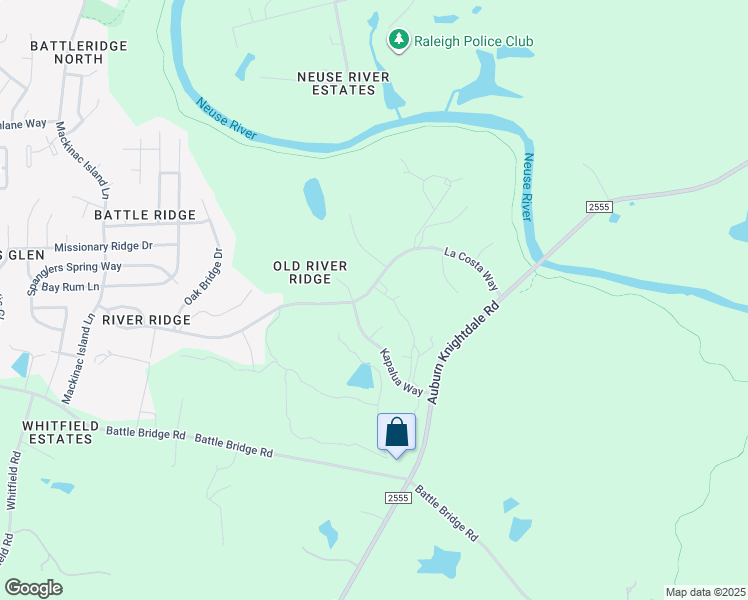 map of restaurants, bars, coffee shops, grocery stores, and more near 3528 La Costa Way in Raleigh