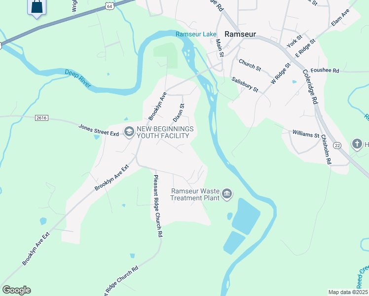 map of restaurants, bars, coffee shops, grocery stores, and more near 2403 Taylor Ct in Ramseur