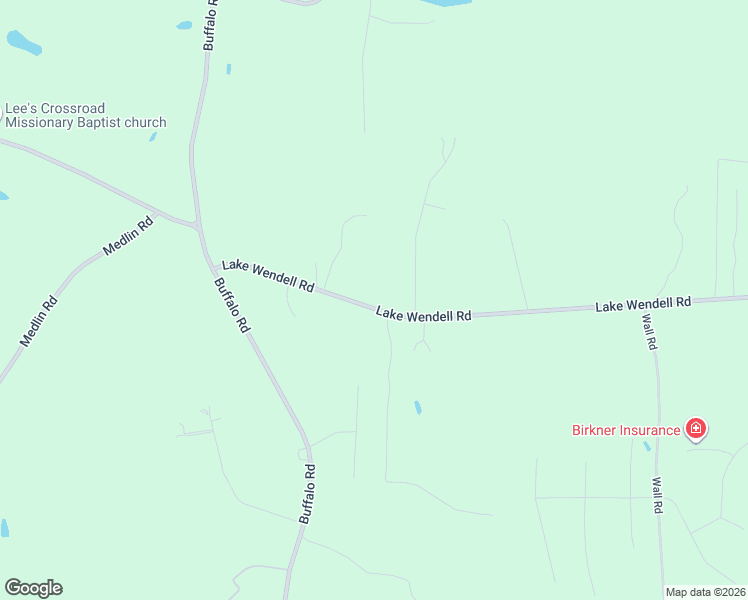 map of restaurants, bars, coffee shops, grocery stores, and more near 1205 Lake Wendell Road in Wendell