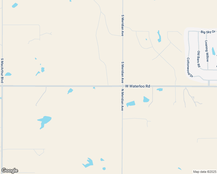 map of restaurants, bars, coffee shops, grocery stores, and more near West Waterloo Road in Edmond