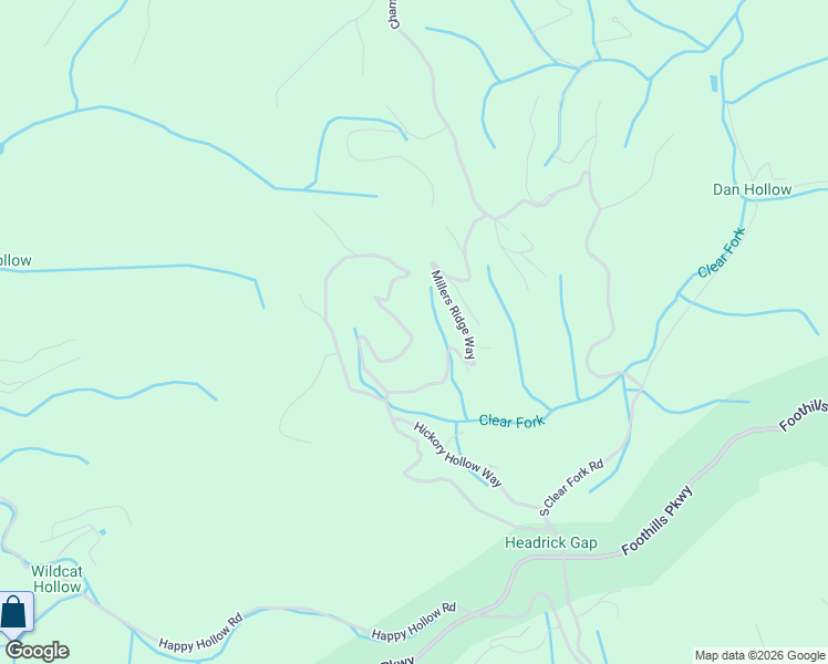 map of restaurants, bars, coffee shops, grocery stores, and more near 2625 Raccoon Hollow Way in Sevierville