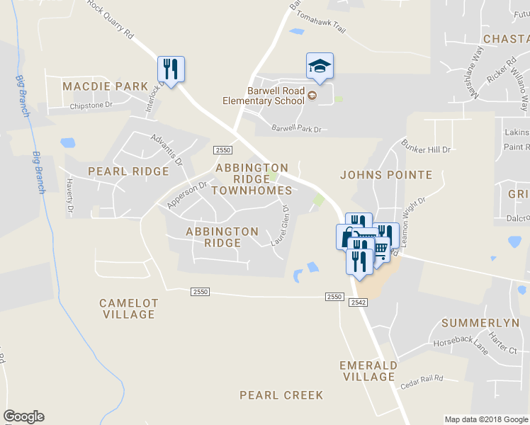 map of restaurants, bars, coffee shops, grocery stores, and more near 5928 Brambleton Avenue in Raleigh