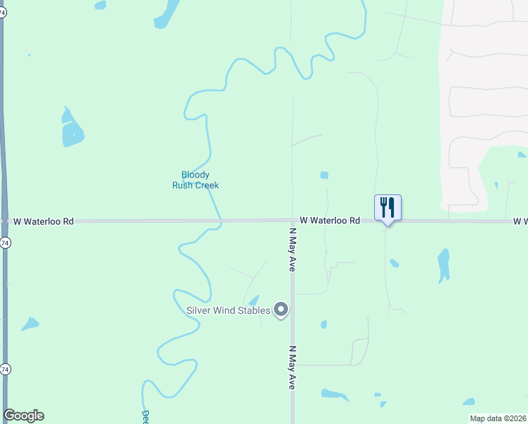 map of restaurants, bars, coffee shops, grocery stores, and more near 8683 Azalea Street in Edmond