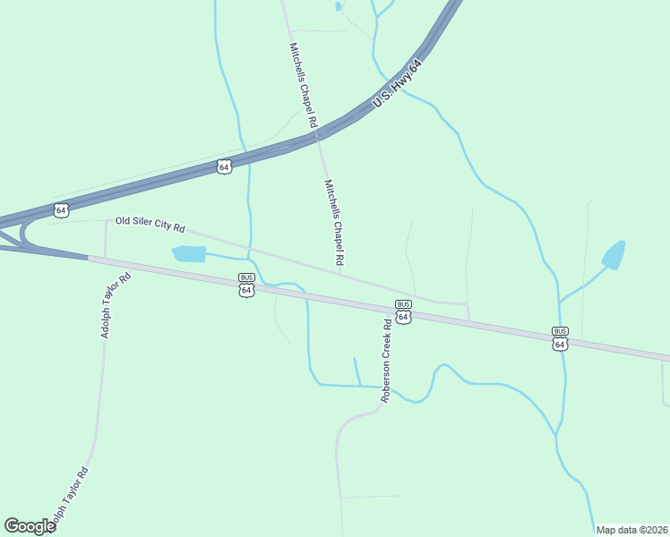 map of restaurants, bars, coffee shops, grocery stores, and more near 1-217 Mitchells Chapel Road in Pittsboro