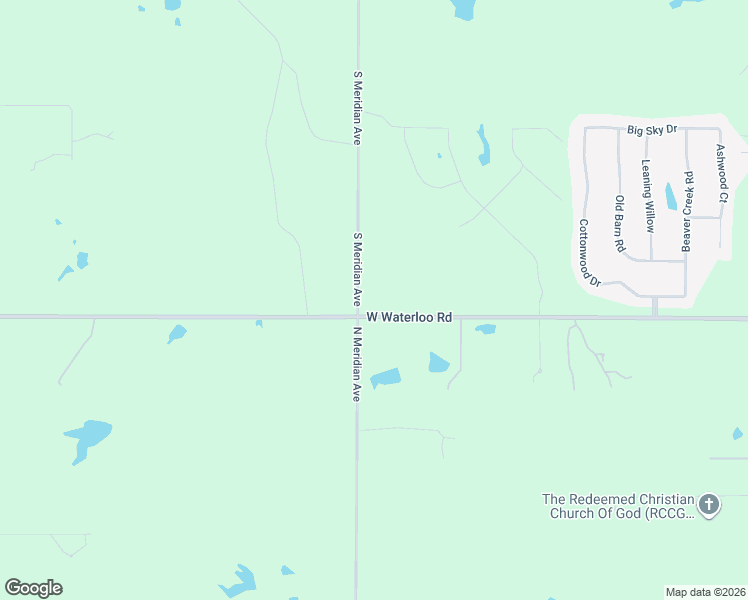 map of restaurants, bars, coffee shops, grocery stores, and more near Meridian Avenue in Edmond