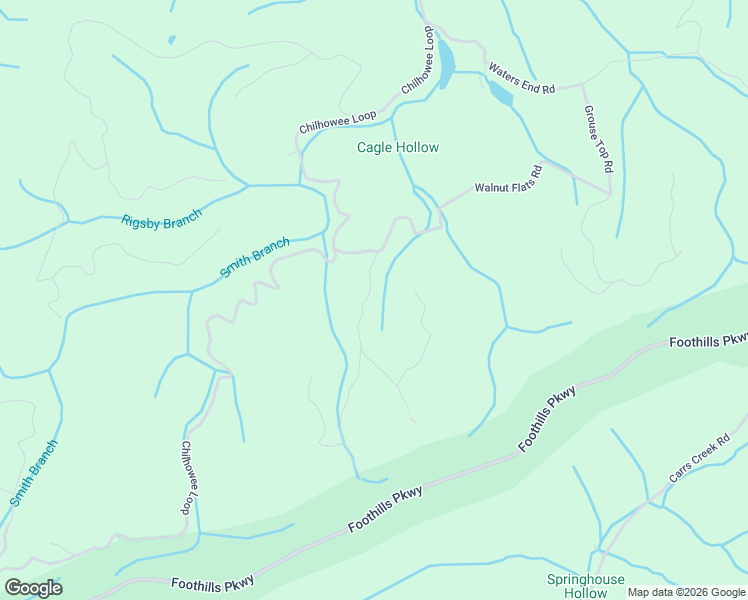 map of restaurants, bars, coffee shops, grocery stores, and more near 1621 Walnut Flats Road in Walland