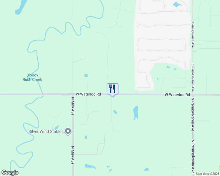 map of restaurants, bars, coffee shops, grocery stores, and more near 14650 Meadow Ridge Ln in Edmond