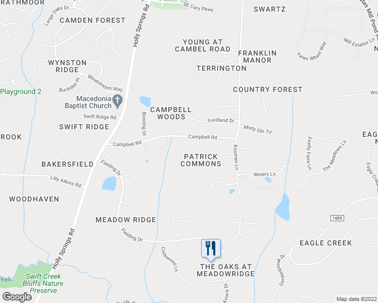 map of restaurants, bars, coffee shops, grocery stores, and more near 3904 Skipton Court in Raleigh