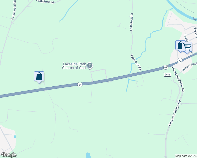 map of restaurants, bars, coffee shops, grocery stores, and more near 5027 U.S. 64 in Franklinville