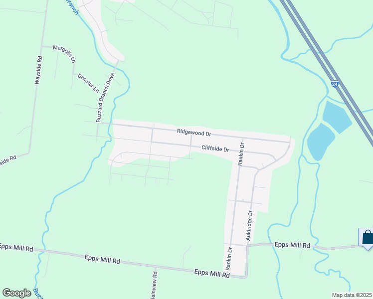 map of restaurants, bars, coffee shops, grocery stores, and more near 2836 Cliffside Drive in Christiana