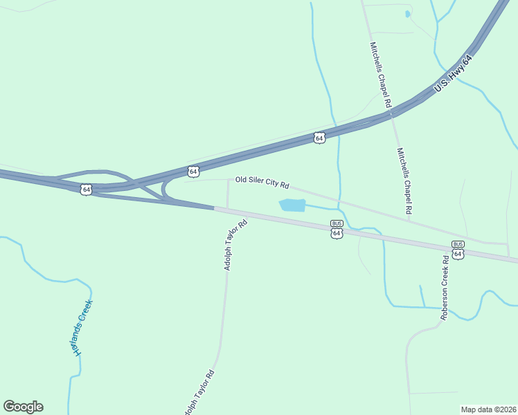 map of restaurants, bars, coffee shops, grocery stores, and more near 2900 U.S. 64 Business in Pittsboro