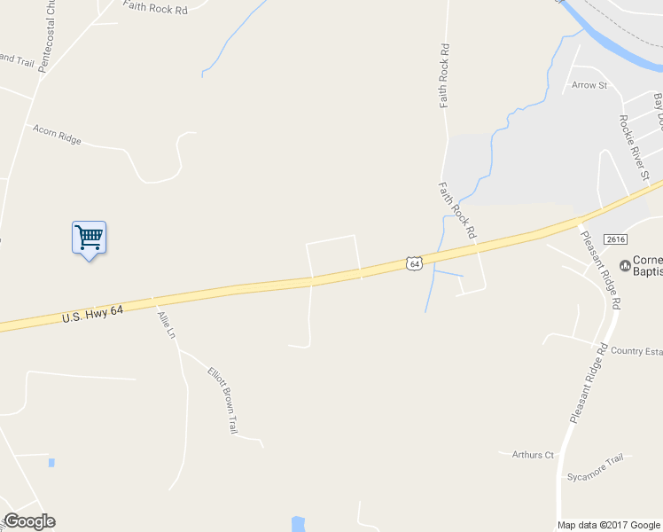 map of restaurants, bars, coffee shops, grocery stores, and more near 5027 U.S. 64 in Franklinville