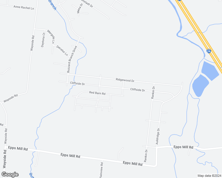 map of restaurants, bars, coffee shops, grocery stores, and more near 2828 Cliffside Drive in Christiana