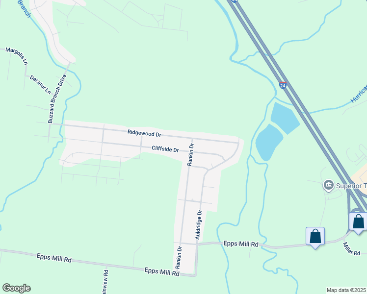 map of restaurants, bars, coffee shops, grocery stores, and more near 2939 Cliffside Drive in Christiana