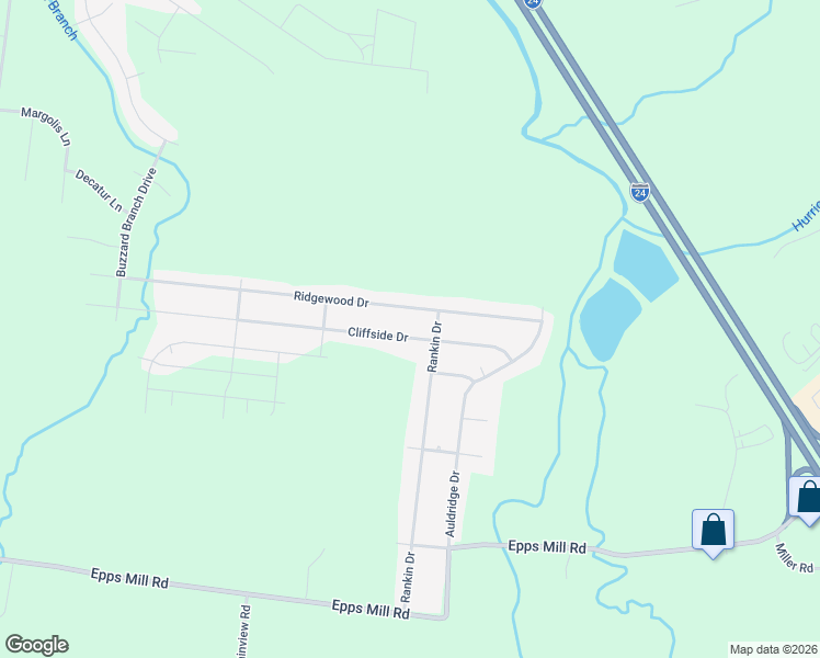 map of restaurants, bars, coffee shops, grocery stores, and more near 2939 Cliffside Drive in Christiana