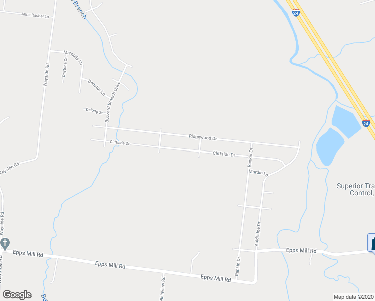 map of restaurants, bars, coffee shops, grocery stores, and more near 2836 Cliffside Drive in Christiana