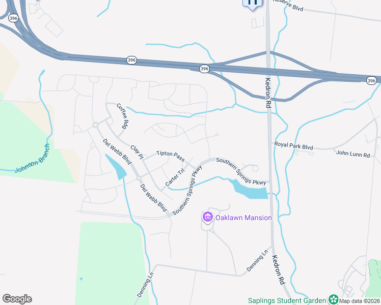 map of restaurants, bars, coffee shops, grocery stores, and more near 207 Carter Court in Spring Hill