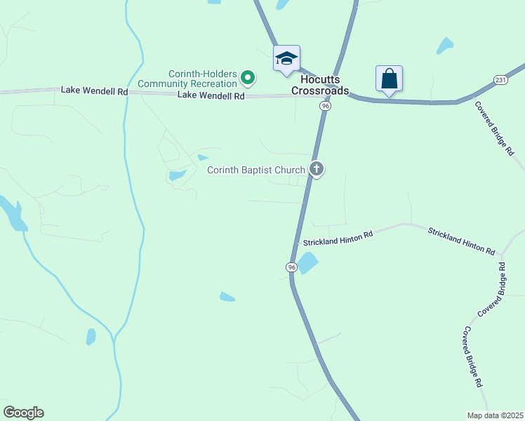 map of restaurants, bars, coffee shops, grocery stores, and more near 147 Cattail Lane in Zebulon