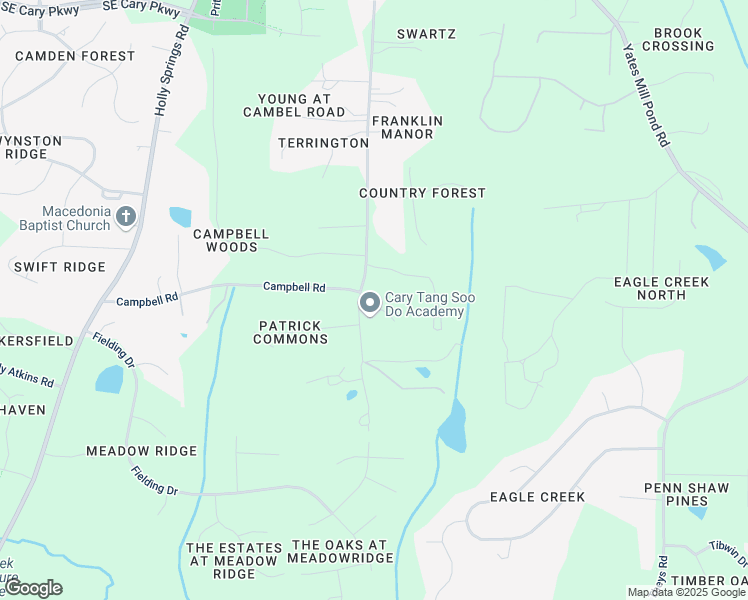 map of restaurants, bars, coffee shops, grocery stores, and more near 2716 Alloway Court in Raleigh