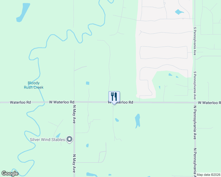 map of restaurants, bars, coffee shops, grocery stores, and more near 14650 Meadow Ridge Ln in Edmond