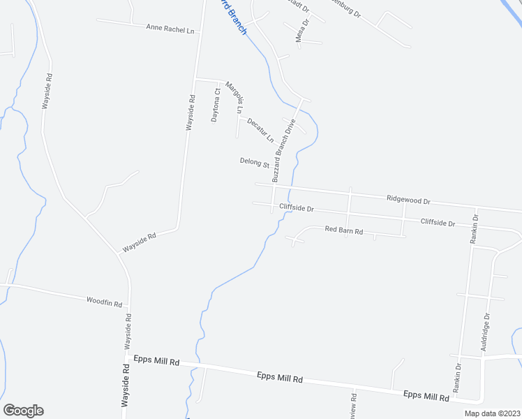 map of restaurants, bars, coffee shops, grocery stores, and more near 2608 Cliffside Drive in Christiana