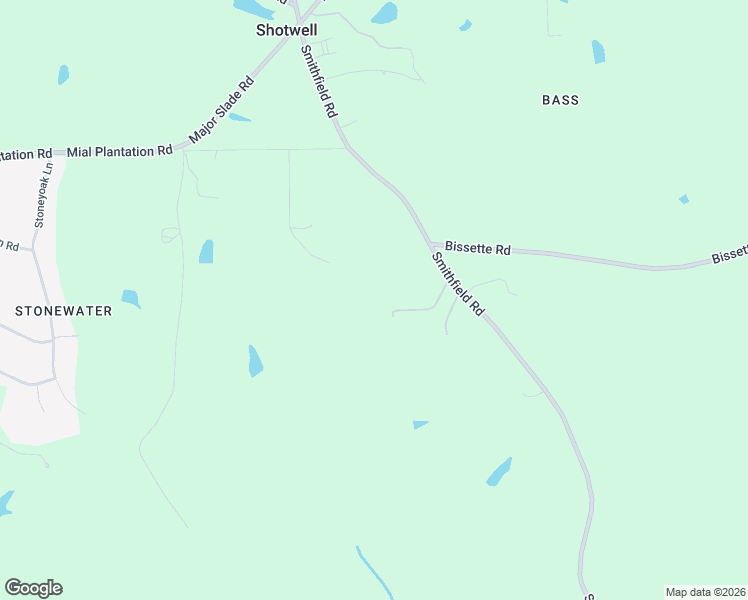 map of restaurants, bars, coffee shops, grocery stores, and more near 4620 Smithfield Road in Wendell